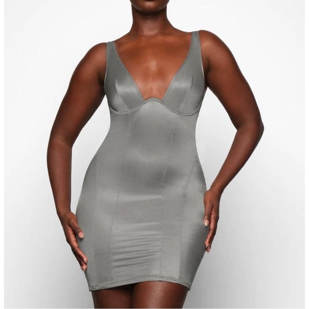 Skims Glissenette Slip Dress